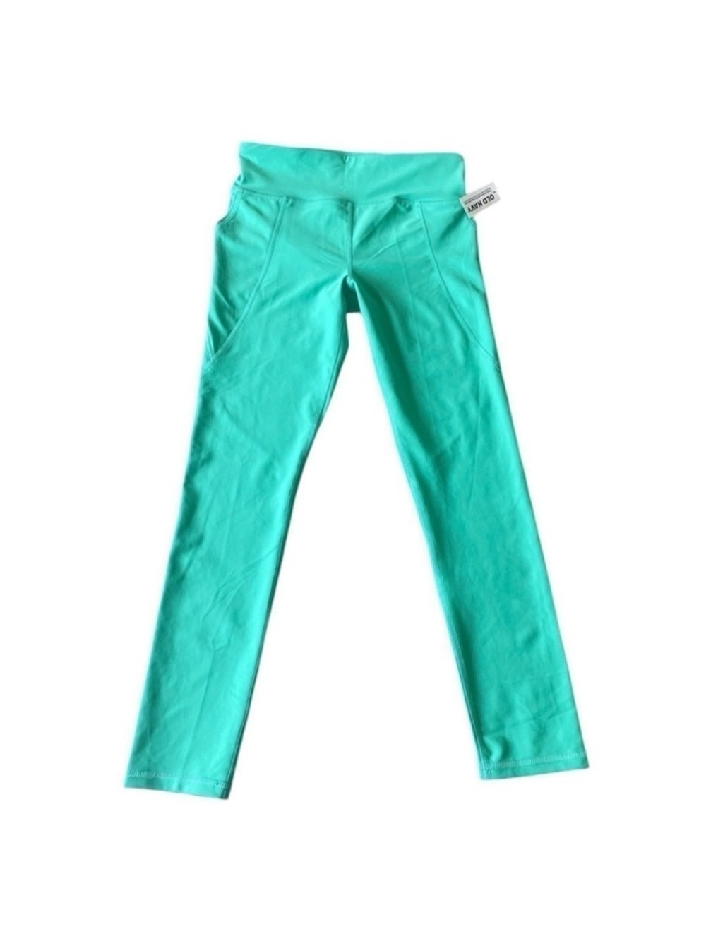 OLD NAVY Girls' Active Powersoft GoDry High Rise Turquoise Athletic Leggings
